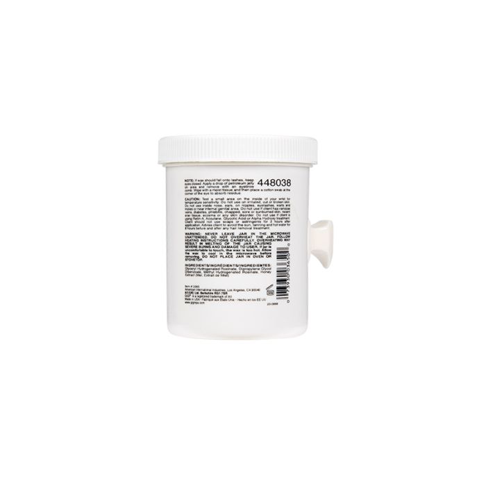 Back of GiGi All Purpose Microwave Honee microwavable bottle featuring instructions & product information