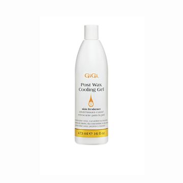 Front of GiGi post wax Cooling gel 16oz squeeze bottle