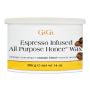 Front view of a 14 ounce can of GiGi Infused Espresso All Purpose Honee featuring product information thumbnail