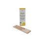 A waxing strip and stick applicator outside of a tall rectangular waxing accessories pack  thumbnail